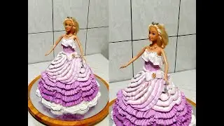 КАК ЛЕГКО И ПРОСТО!!!!!!!   СДЕЛАТЬ ТОРТ БАРБИ  от СЛАДКАЯ КРАСОТА, How to make barbie doll cake
