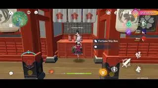 Genshin Impact - Tie the Inauspicious Fortune Slip Onto the fortune slip hanger