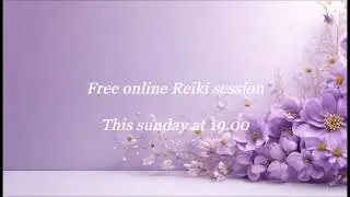 Free Reiki session  sunday 20th octobre 2024