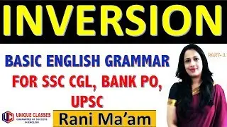 English Grammar | Subject- Verb INVERSION in English | For SSC CGL, Bank PO in Hindi | Part-1