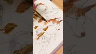 Filling a page in my sketchbook with dogs! #sketchbook #sketching #sketchbookpage