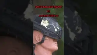 @1ShotTV Bulletproof Helmet Shot with 40 S&W Glock 23 [Ballistic Helmet Test]