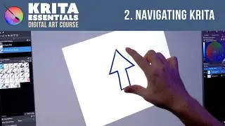How to Use Krita for Digital Art - Navigation (Lesson 2) 🎨