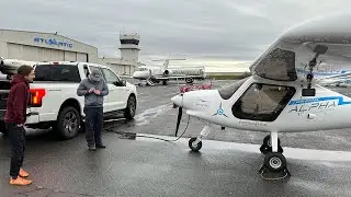 Remy uses Ford F-150 Lightning EV to recharge Pipistrel Alpha Electro fast, enabling cross-country!
