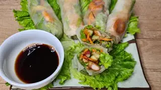 СПРИНГ-РОЛЛЫ. Закуска с ОВОЩАМИ и КРЕВЕТКАМИ. Вкуснятина за 15 минут!