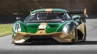 Brabham BT62 V8 Sound in Action! Accelerations, Revs & Fly Bys!