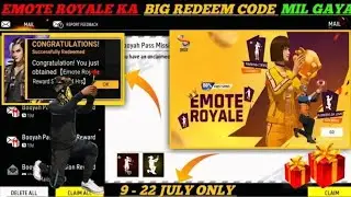 FREE FIRE REDEEM CODE TODAY 9 JULY NEW ROSE EMOTE | FF REWARDS REDEEM CODE | FF REDEEM CODE TODAY
