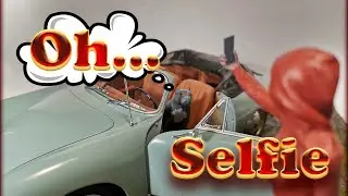 ДИОРАМА с Porshe 356 "КРАСИВОЕ СЕЛФИ"/ULTRA REALISTIC diorama "Beautiful selfie"