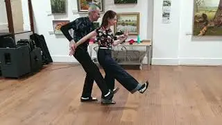 Swing Jive Class Routine - Tandem Charleston with freeze with Jim & Sarah