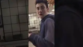 Mom sneaks up on her teenage son and his friends and scares them!