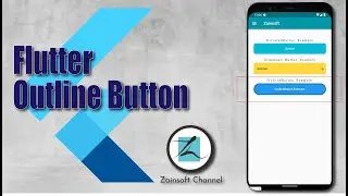 #4 Flutter Outline Button | Flutter Tutorials | Material Components Widgets