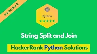 HackerRank String Split and Join problem solution in Python | Python solutions | Programmingoneonone