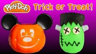 MICKEY MOUSE SURPRISE BASKET Play Doh Surprise Egg Frankenstein Shopkins Frozen Lego Mini Batman Toy