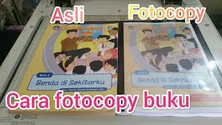 Cara fotocopy buku pelajaran ukuran a4
