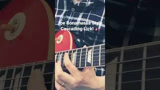 Joe Bonamassa Style Cascading Guitar Lick #guitarcover #guitarsolo #guitarlesson