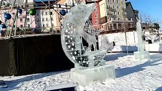 Выставка ледяных фигур г. Рязань 2022 г.