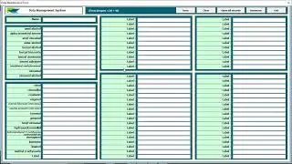 Creating data entry user forms and data storage in table