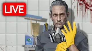 ESCAPING THE MAFIA - Crime Scene Cleaner - LIVE 🔴