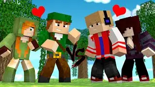 MINECRAFT PE - SKYWARS : BRIGA ENTRE CASAIS ! ? Ft. Cah, JP e Quel (MINECRAFT POCKET EDITION)