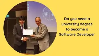 You don't need a university degree. BUT ...