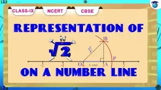 Number System | Representation of √2 On A Number Line | #Class9 #chapter1 #ncert #cbse