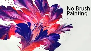 (537) How to paint a beautiful flower | Create a new palette | Fluid Acrylic | Designer Gemma77