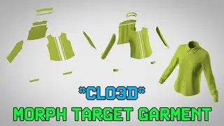 CLO3D | 2D Pattern To Garment Animation