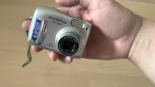 Olympus FE-100 4.0MPx zoom retro classic digital photo camera test