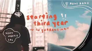 vlog ✦ traveling back to hong kong & starting third year in quarantine