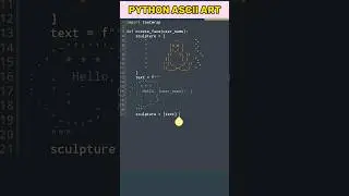 Python ASCII art | ascii art #python #programming #trending #shorts