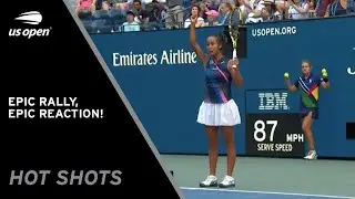 Leylah Fernandez Wins Epic Rally! | 2021 US Open