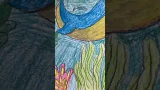 Нарисовала кита. Как вам? 