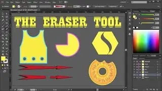 How to Cut a Shape in Adobe Illustrator - the Eraser Tool
