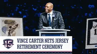 Vince Carter's Full Nets Jersey Retirement Ceremony