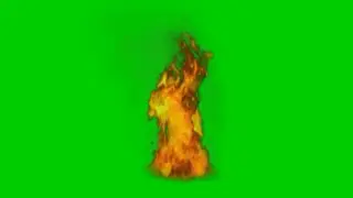 Green screen fire burning realistic fx effect with voice effect. Green screen fire flame. Fire. Burn