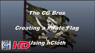 Maya nCloth Dynamics Tutorial: Creating A Tattered Pirate Flag (Intermediate Level)