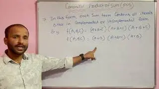 Canonical Product of Sum (POS) Form with example | Digital Electronics Tutorials