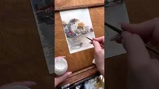Посмотрите, какую акварельную красоту художница создаёт на нашем мольберте 😍