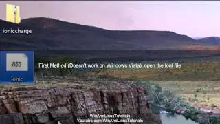 [Windows 7 & Vista] How to install fonts