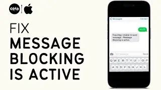 Free Message Unable to Send Message Message Blocking is Active | How to Fix | iPhone | iOS 16