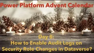 Day 8: Enable Audit Logs on Security Role Changes in Dataverse