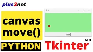 Moving rectangle on a Tkinter Canvas by using move() in two directions by using a button