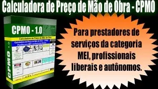 PLANILHA CALCULADORA DE PREÇO DE MÃO DE OBRA