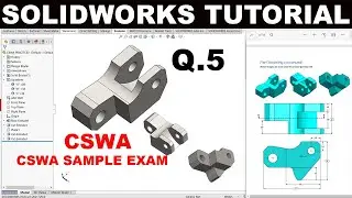 Solidworks tutorial CSWA Practice Sample Exam PART3