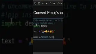 Convert Emoji's into Text in Python 