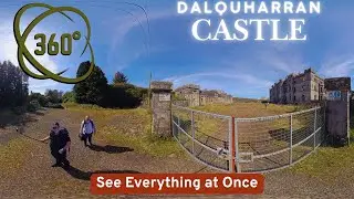 🚶‍♂️360° Walk to Dalquharran Castle (Full Screen View) 🏰