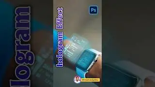 How can create hologram effect in photoshop 