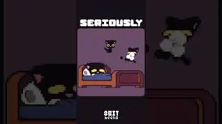 Sleep Alone With My Thoughts Challenge! - Pixel Art Animation Meme #shorts