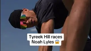Tyreek Hill races Noah Lyles 🏃🏾😱