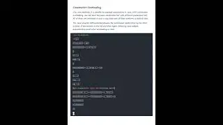 JAVA Constructor Short Notes
